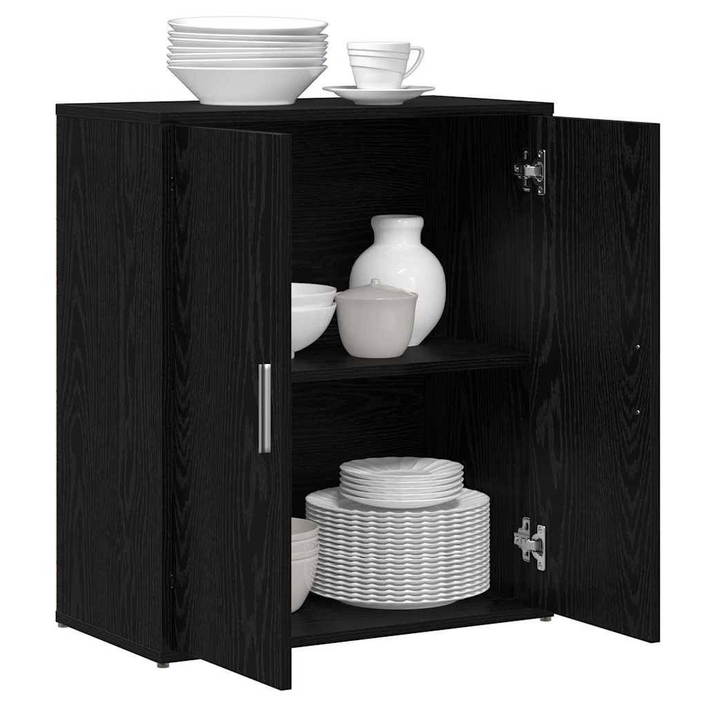 Magasfiú 2 pcs Musta tammi 60 x 31 x 70 cm Faanyag