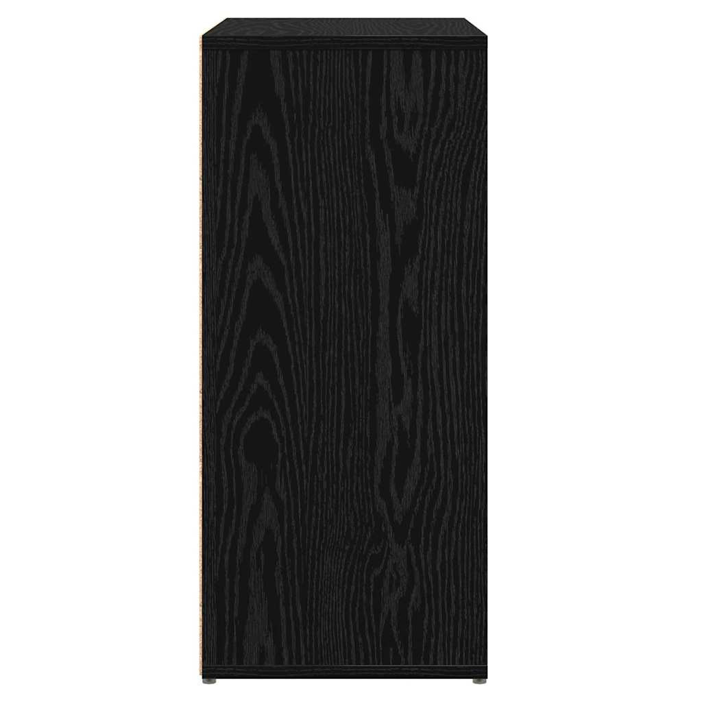 Magasfiú 2 pcs Musta tammi 60 x 31 x 70 cm Faanyag