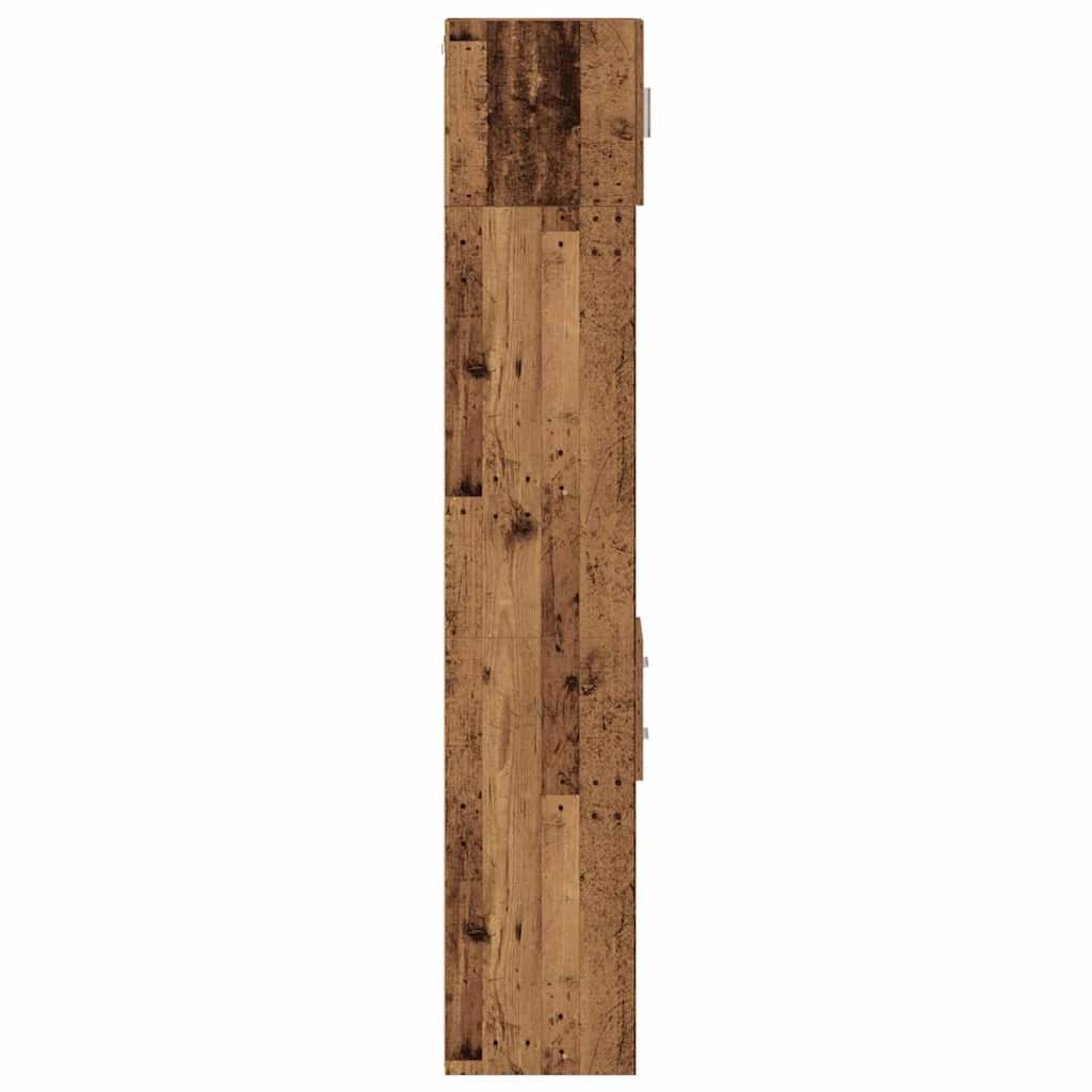 Tárolószekrény fiókkal 2 pcs Öreg fa 30 x 42,5 x 225 cm
