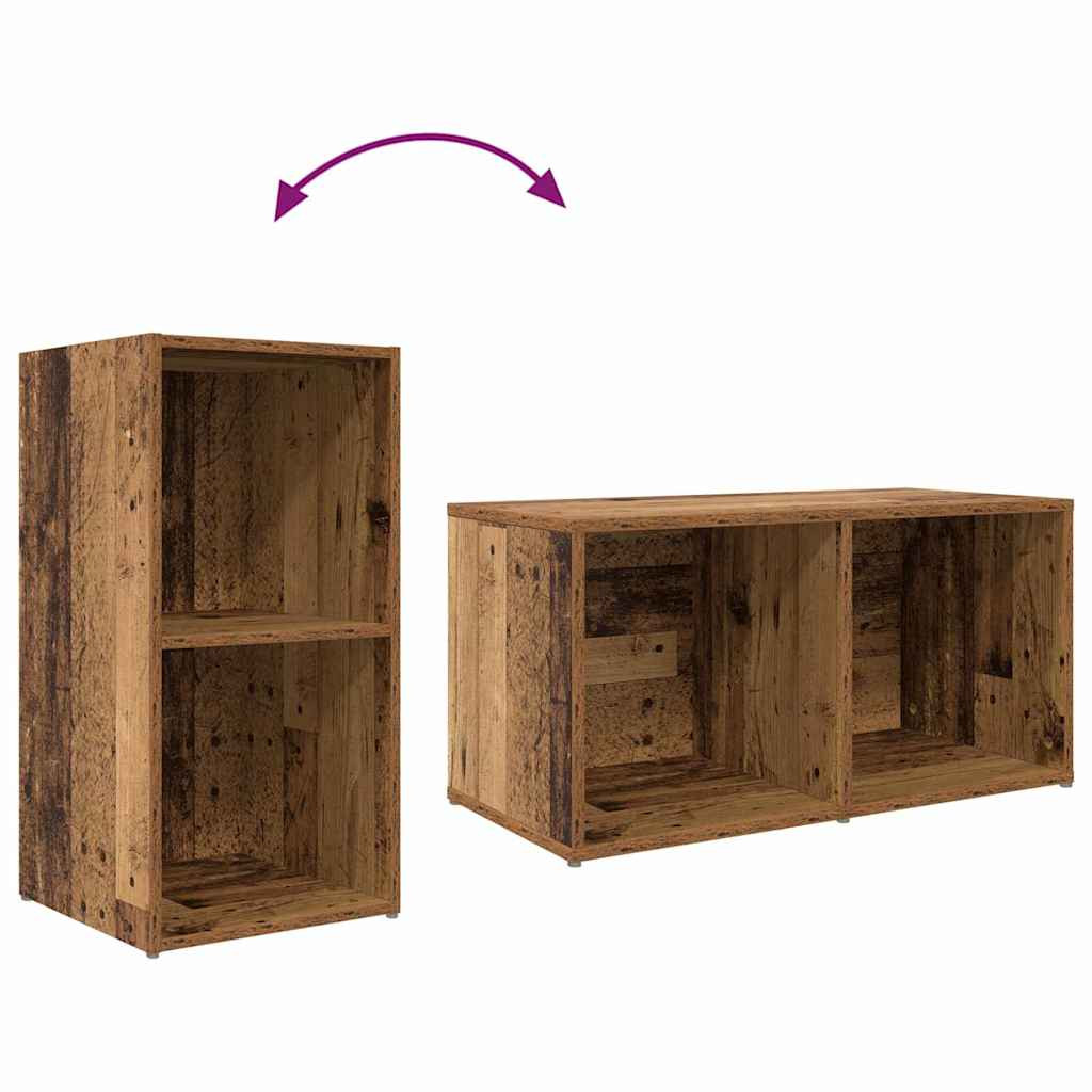 TV szekrény 3 pcs Barna 107 x 35 x 37 cm Faanyag