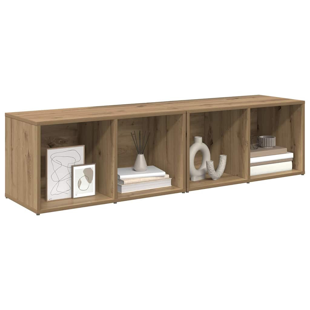TV szekrény garnitúra 2 pcs Artisan tölgy Faanyag