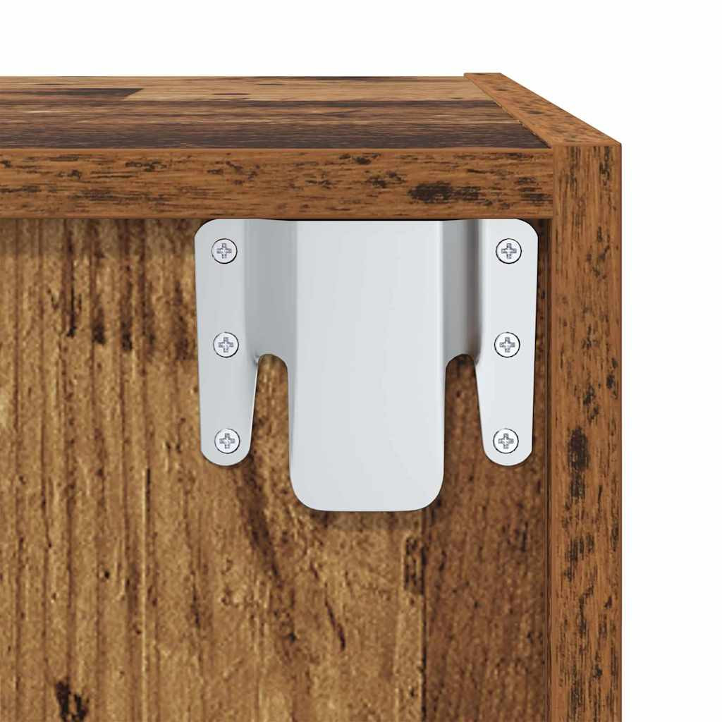 TV szekrény 2 pcs Barna 37 x 37 x 142.5 cm Faanyag
