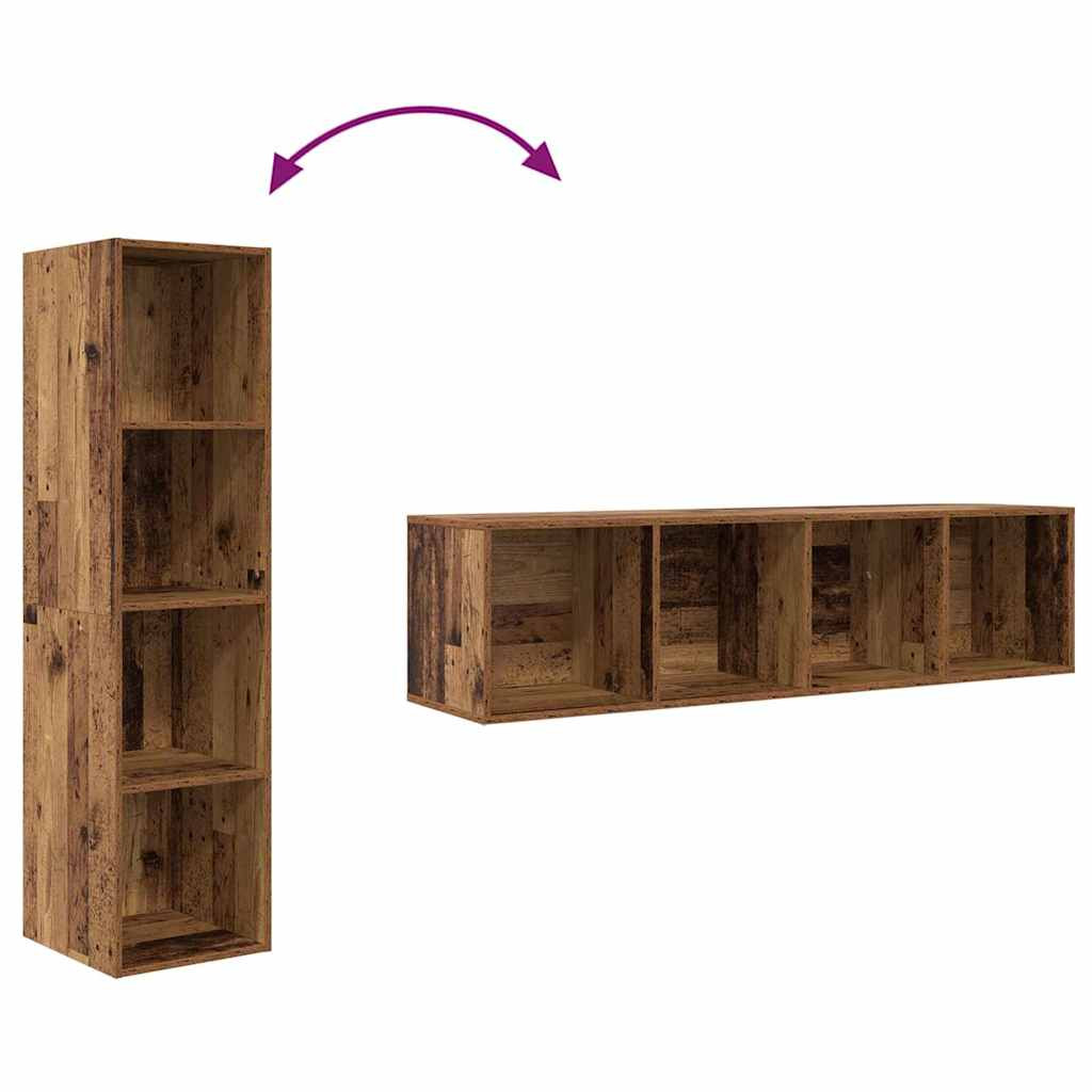 TV szekrény 2 pcs Barna 37 x 37 x 142.5 cm Faanyag