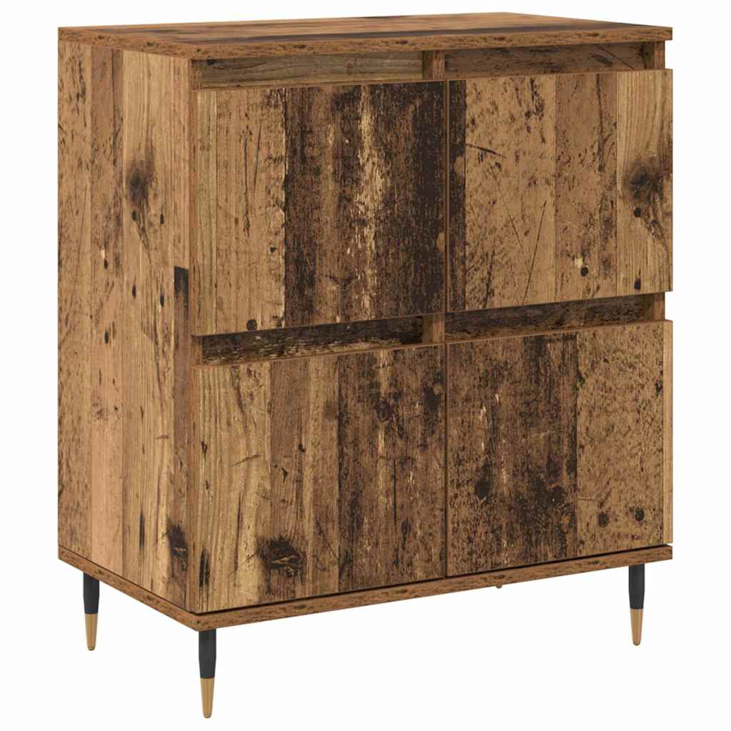 Oldalszekrények 3 pcs Régi fa 180 x 35 x 70 cm Faanyag