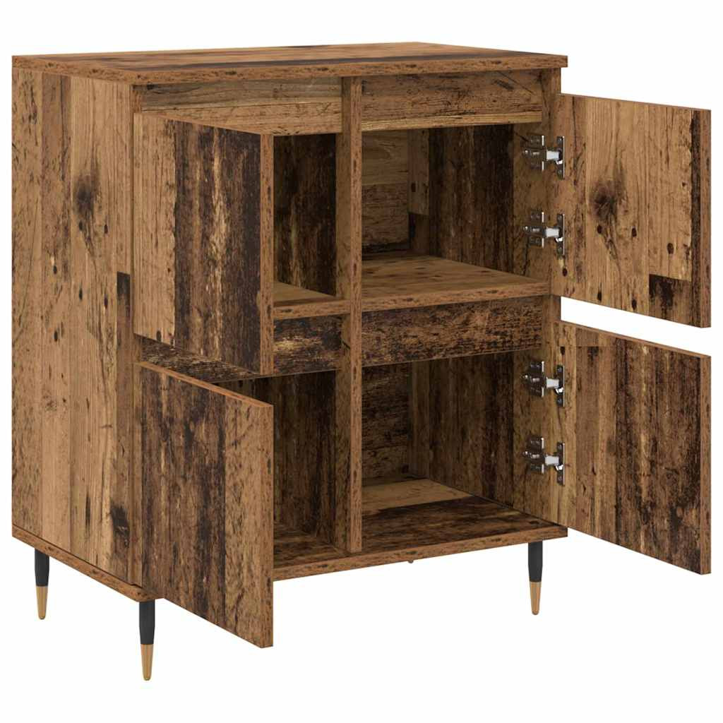 Oldalszekrények 3 pcs Régi fa 180 x 35 x 70 cm Faanyag