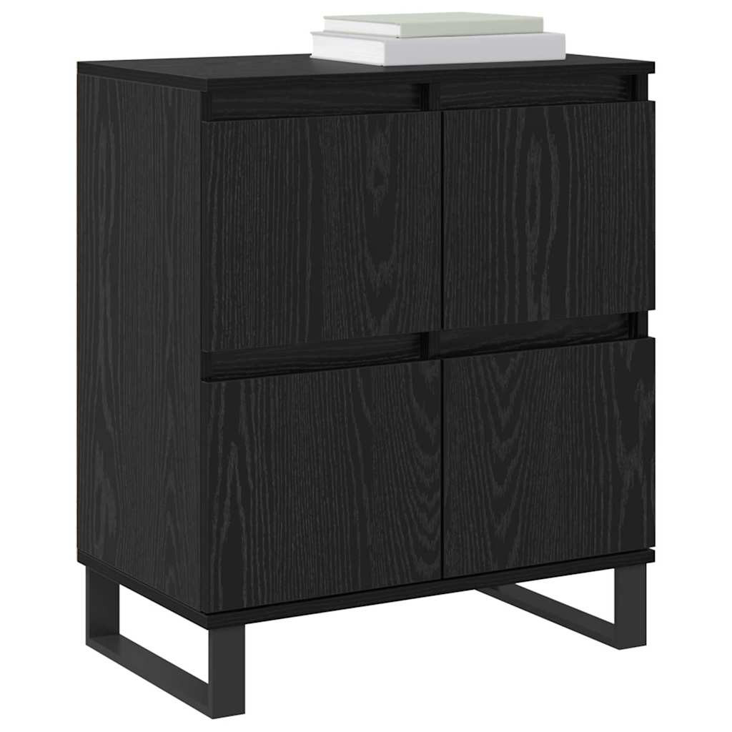 Széf 2 pcs Fekete tölgy 60 x 35 x 70 cm