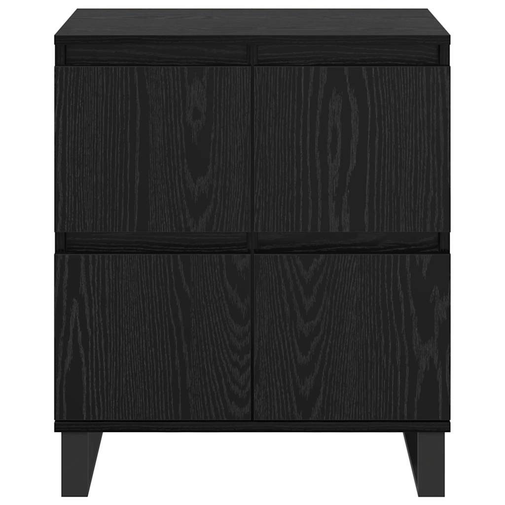 Széf 2 pcs Fekete tölgy 60 x 35 x 70 cm