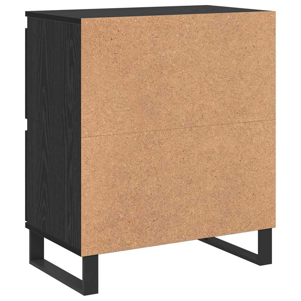 Széf 2 pcs Fekete tölgy 60 x 35 x 70 cm
