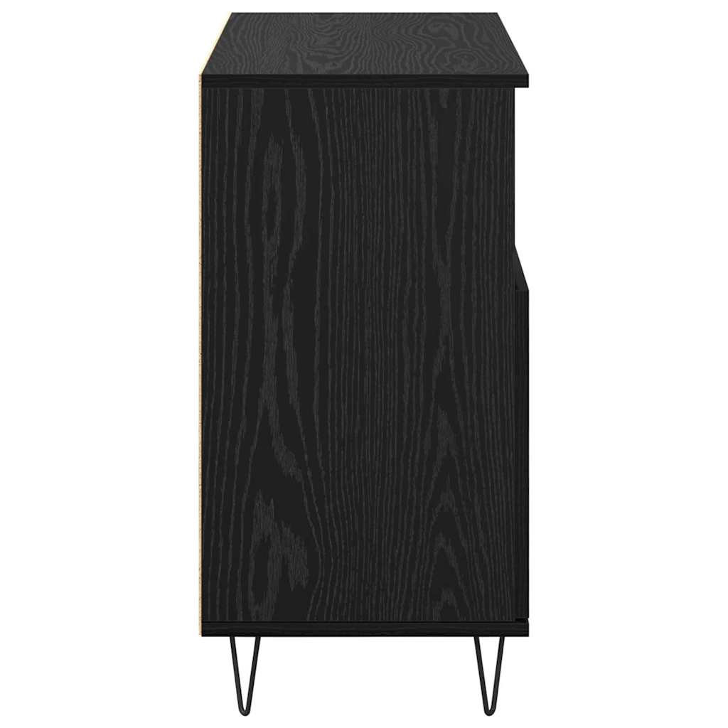 Széf 3 pcs Fekete tölgy 60 x 35 x 70 cm