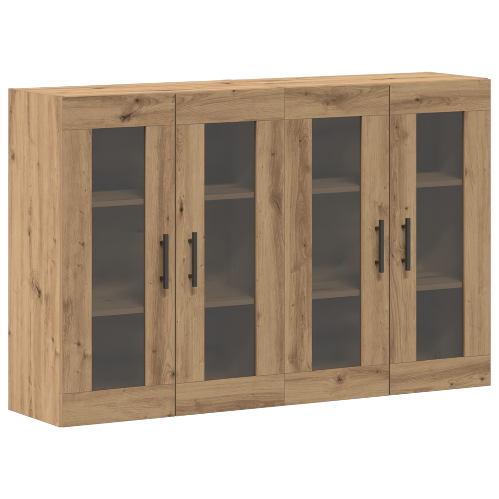 Fali Szekrények 2 db Artisan Tölgy 69.5x34x90 cm Mérnöki Fa