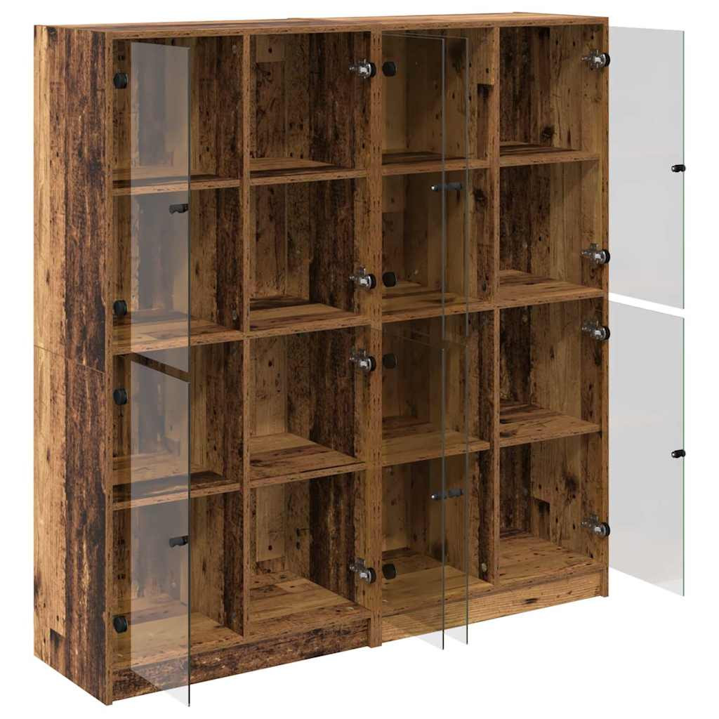 Magasfiú 2 pcs Öreg fa 136 x 37 x 142 cm Faanyag