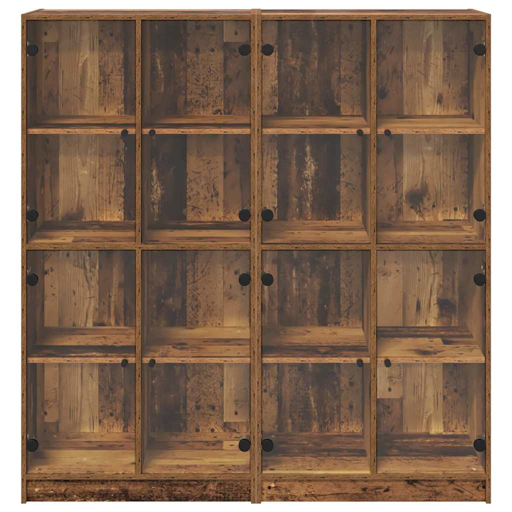 Magasfiú 2 pcs Öreg fa 136 x 37 x 142 cm Faanyag
