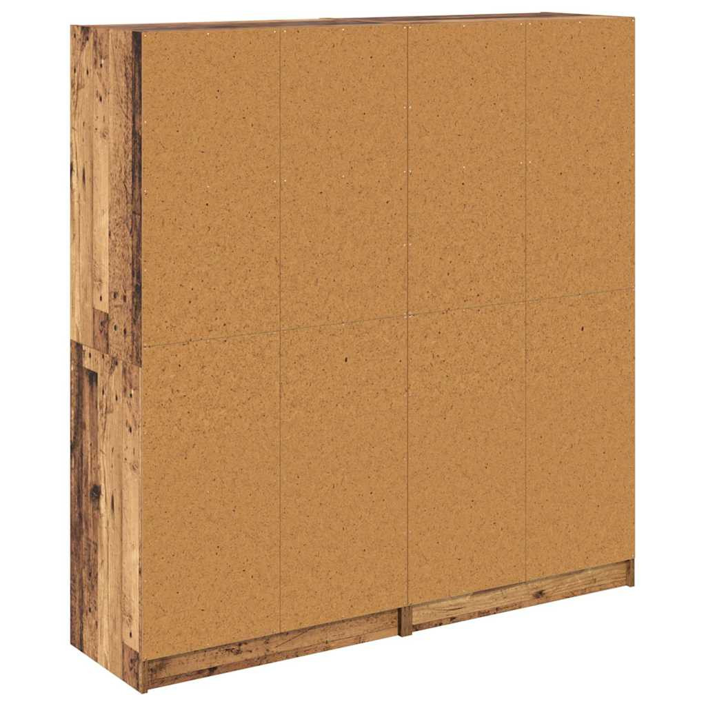 Magasfiú 2 pcs Öreg fa 136 x 37 x 142 cm Faanyag