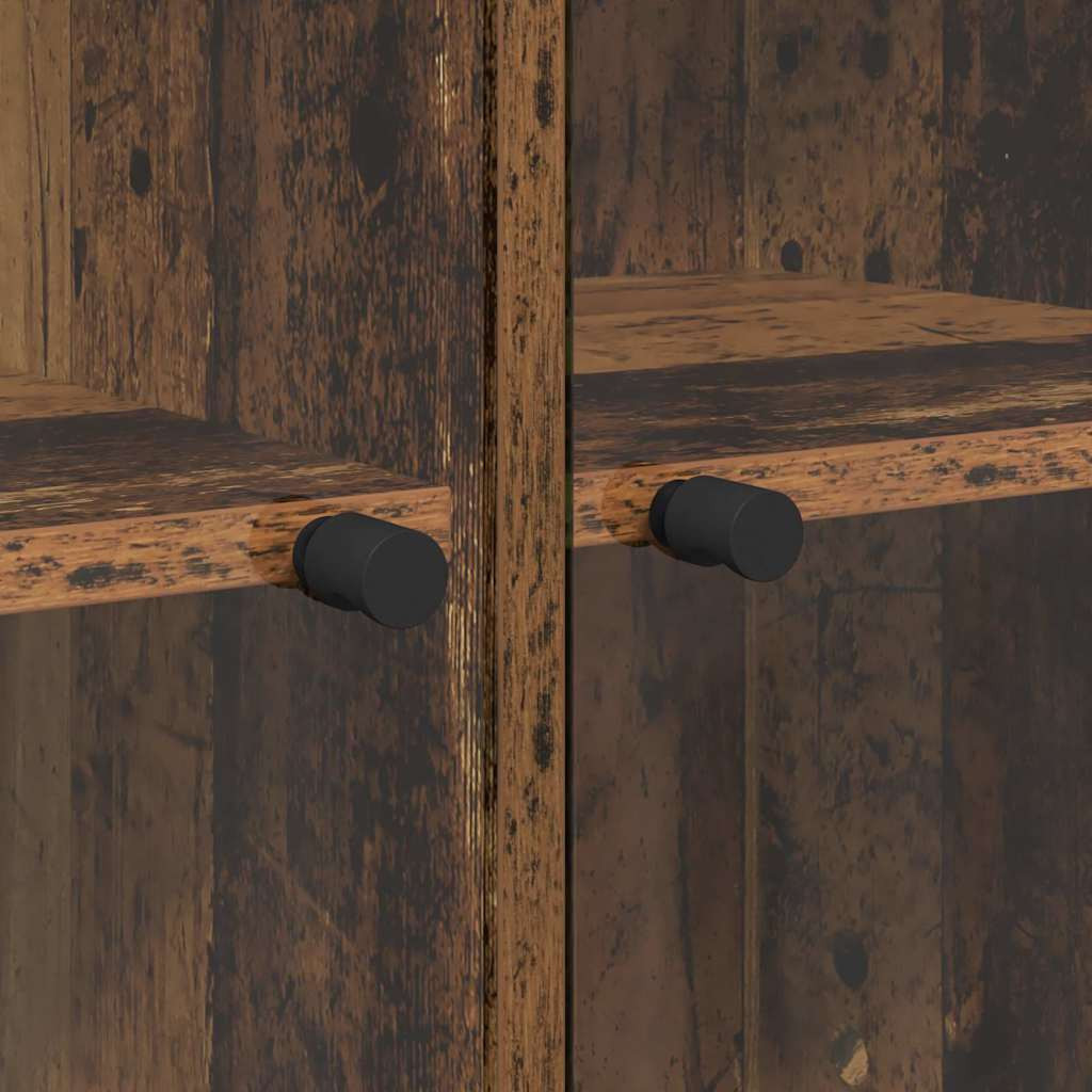Magasfiú 2 pcs Öreg fa 136 x 37 x 142 cm Faanyag