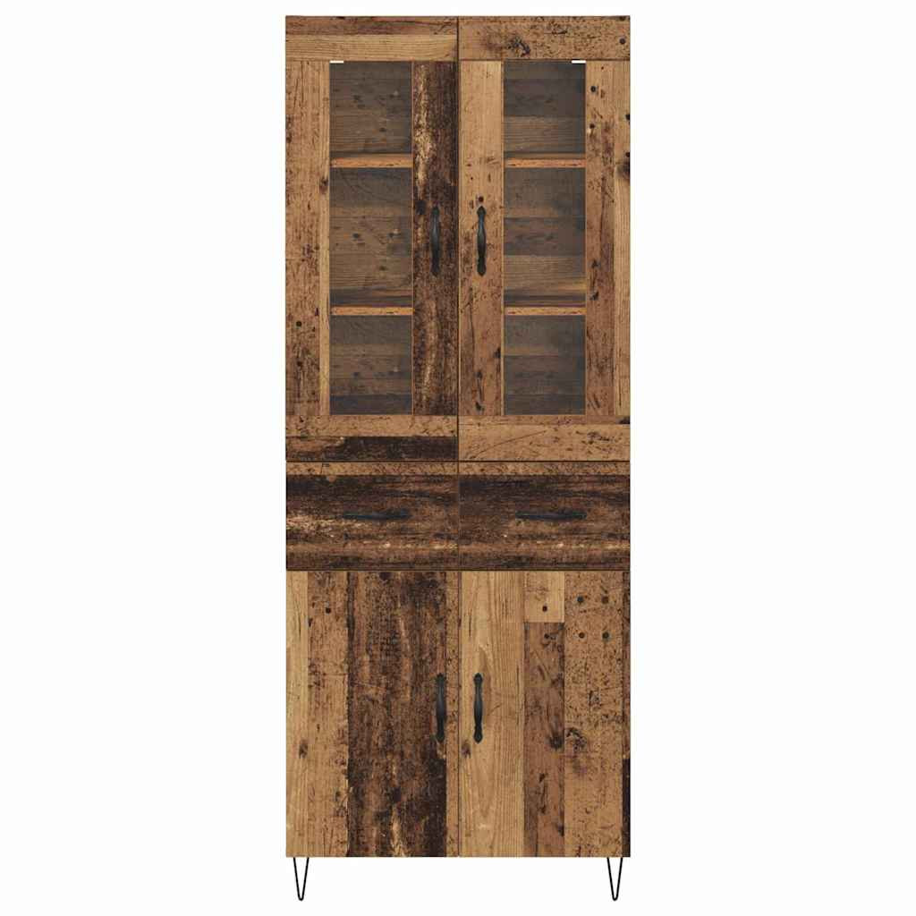 Magasfiú fiókkal Öreg fa 69,5 x 34 x 180 cm Faanyag