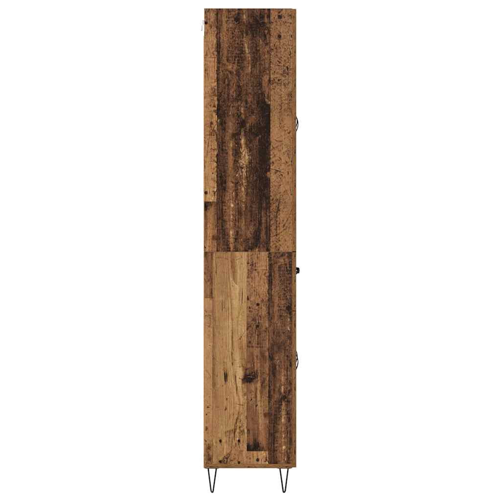 Magasfiú fiókkal Öreg fa 69,5 x 34 x 180 cm Faanyag