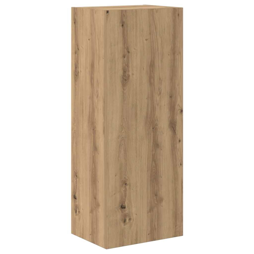 TV Fali Egységek 4 pcs Artisan tölgy Faanyag