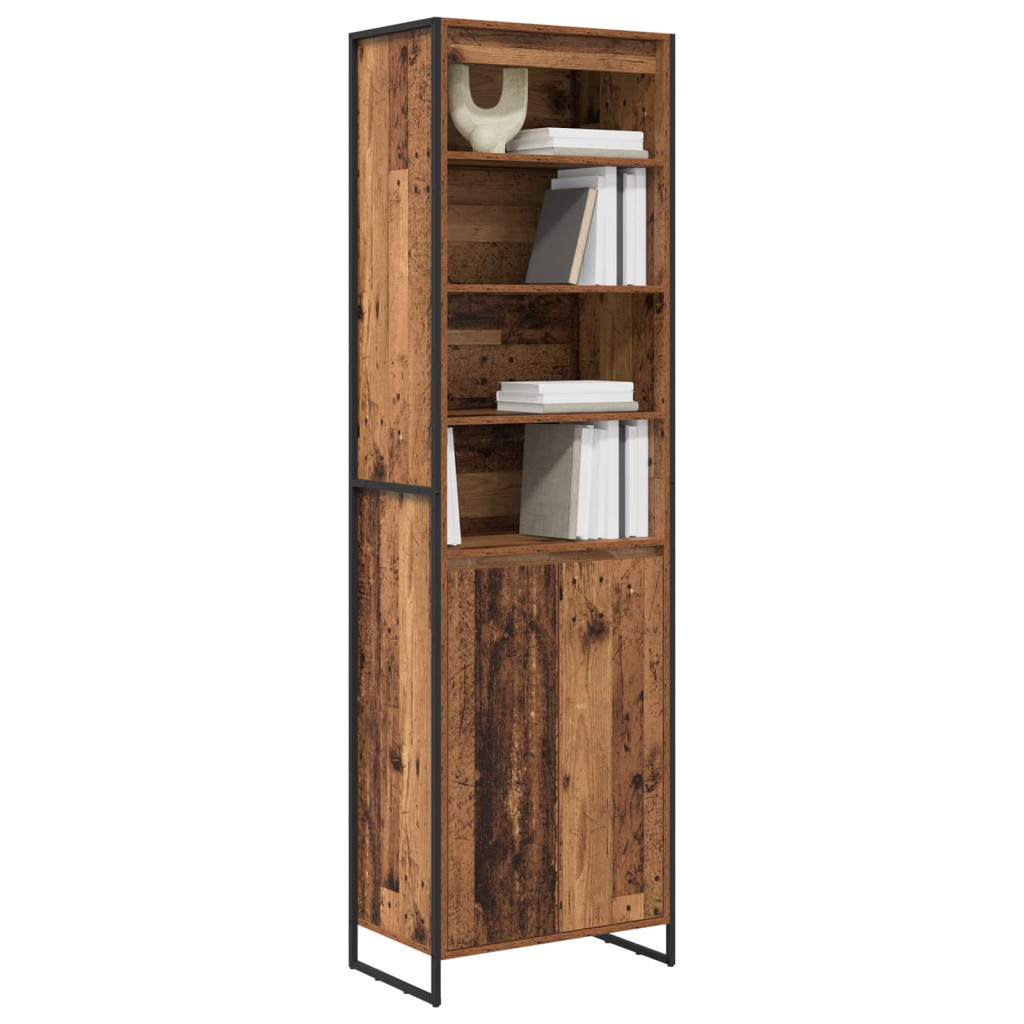 Magas szekrények 2 pcs Öreg fa 60 x 36 x 300 cm Faanyag