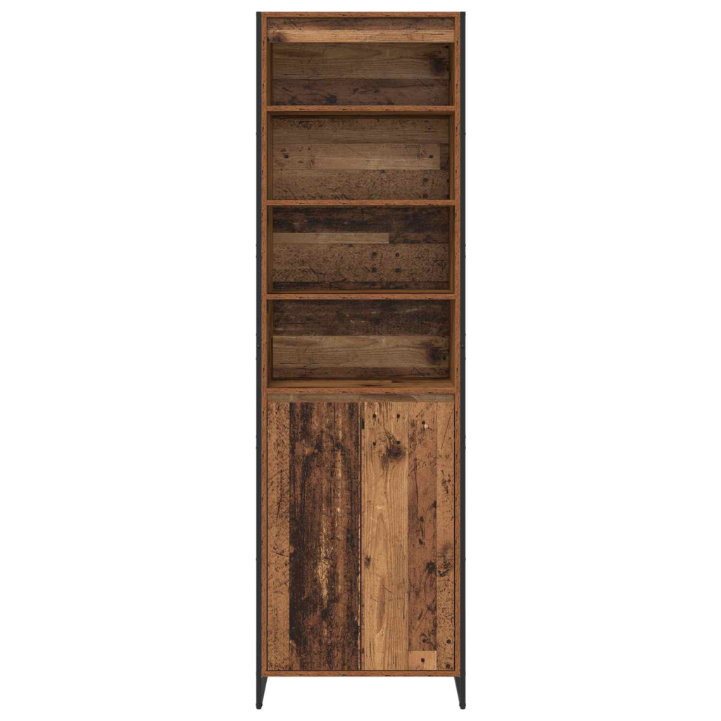 Magas szekrények 2 pcs Öreg fa 60 x 36 x 300 cm Faanyag