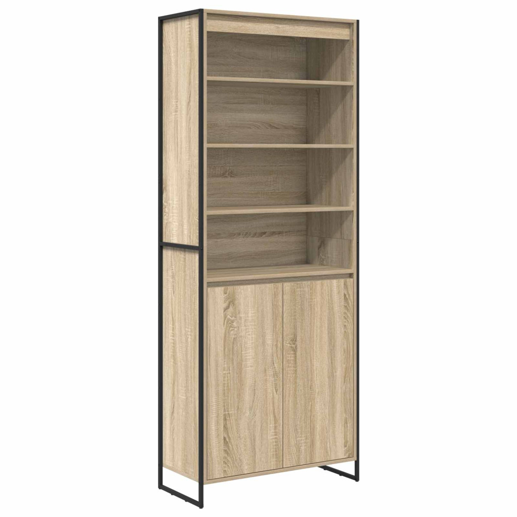 Magas szekrények 2 pcs Sonoma 79 x 36 x 200 cm Faanyag