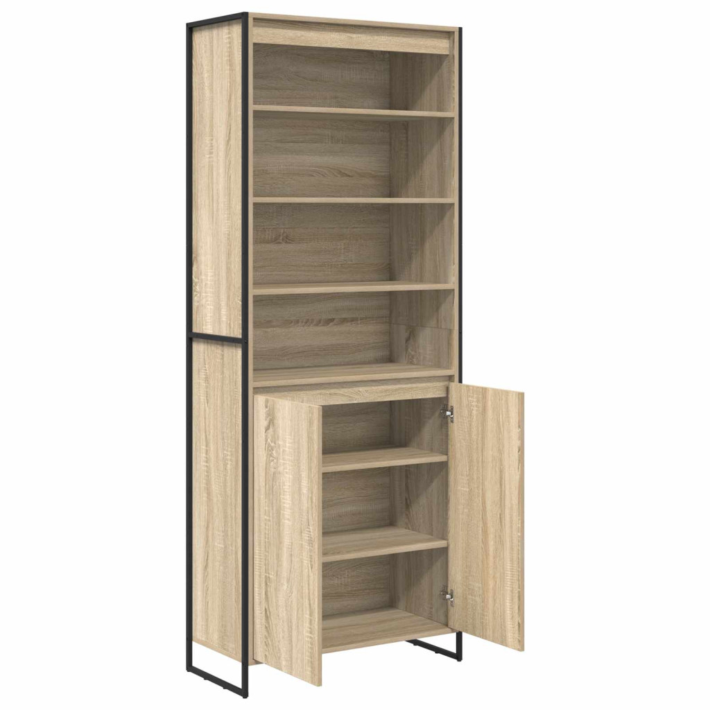 Magas szekrények 2 pcs Sonoma 79 x 36 x 200 cm Faanyag