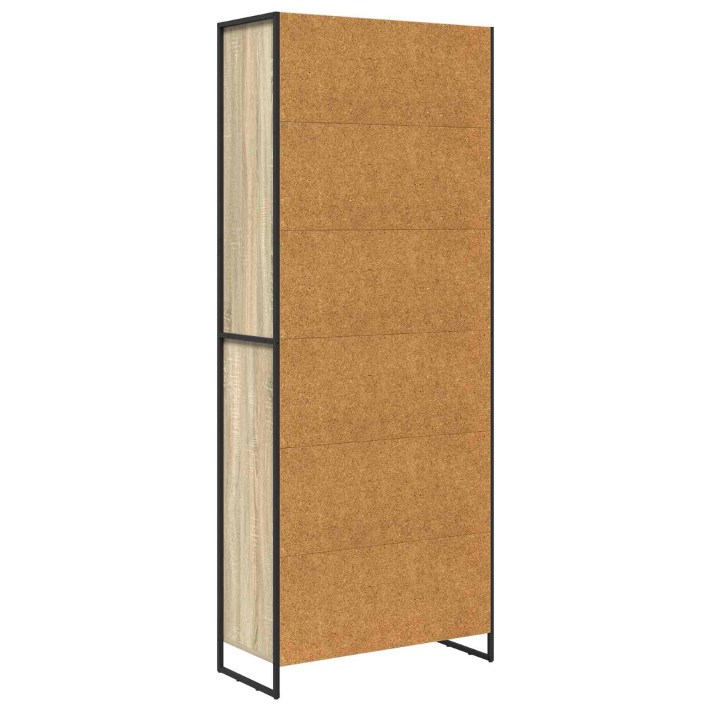 Magas szekrények 2 pcs Sonoma 79 x 36 x 200 cm Faanyag