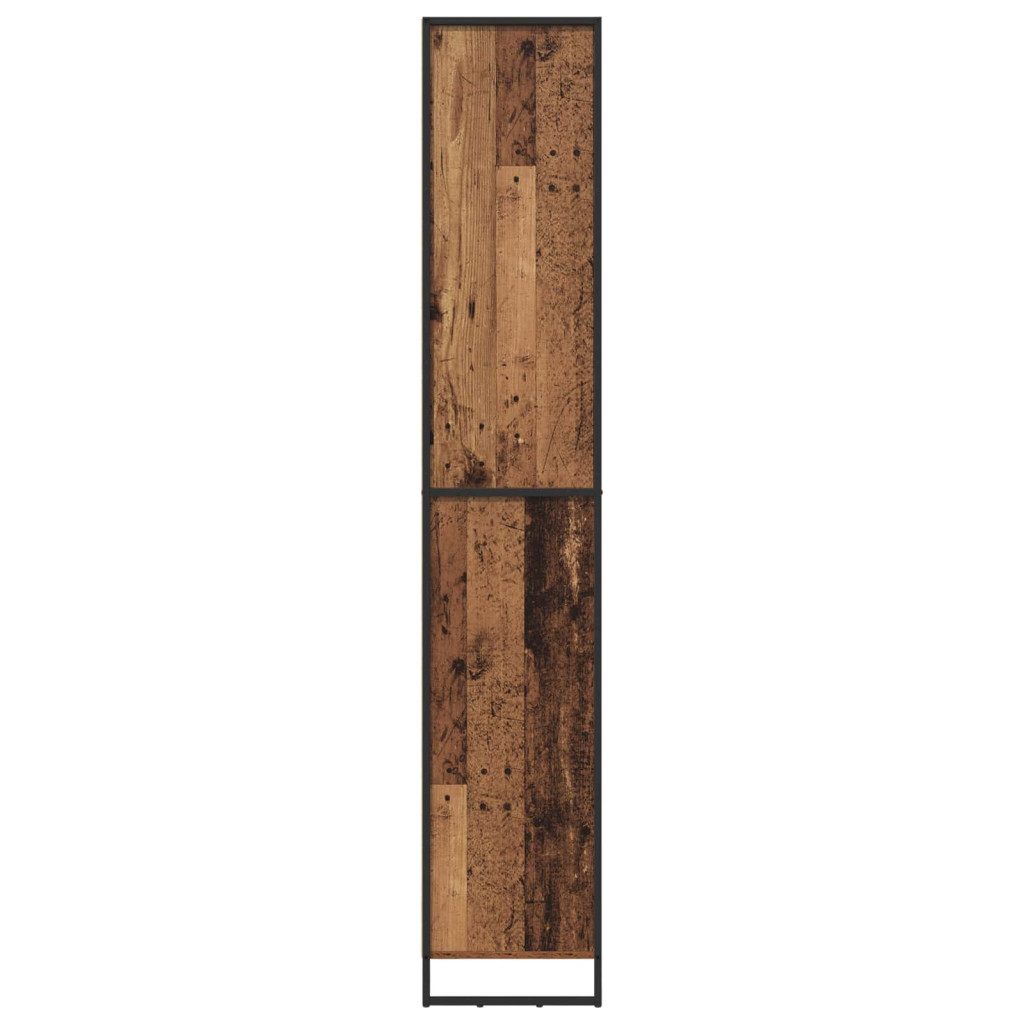 Magas szekrények 2 pcs Öreg fa 79 x 36 x 200 cm Faanyag