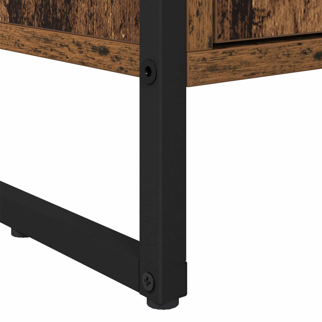 Magas szekrények 2 pcs Öreg fa 79 x 36 x 200 cm Faanyag