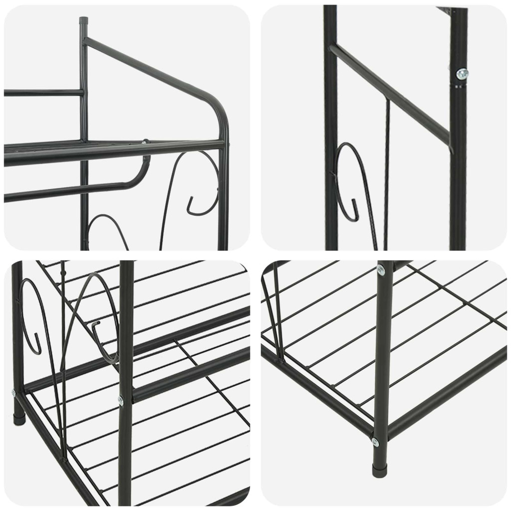 Nyitott Szekrény Egyszínű 2 pcs 78 x 36 x 158 cm