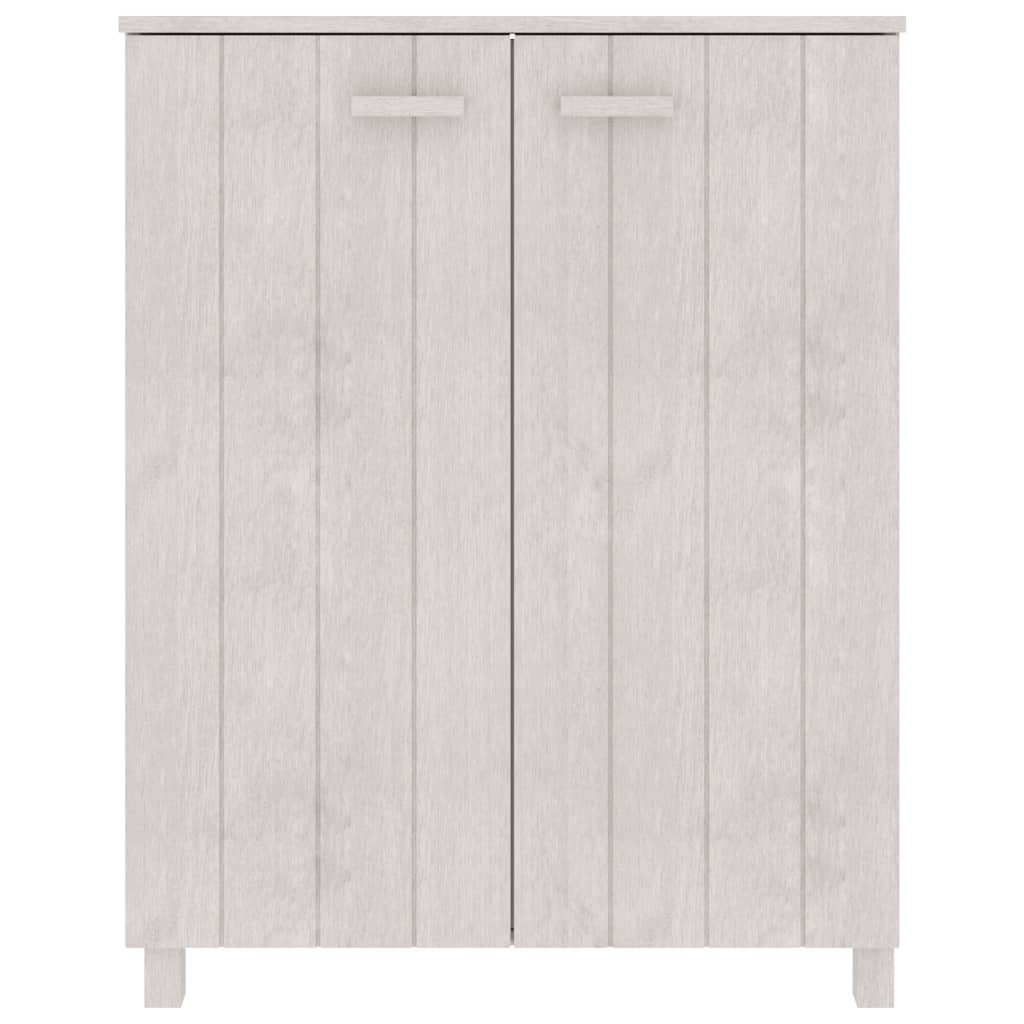 HAMAR fehér tömör fenyőfa cipőszekrény 85 x 40 x 108 cm