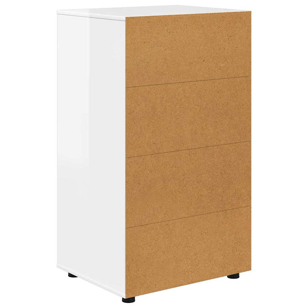 Tároló szekrények 2 pcs Magas Fényű Fehér 60 x 48 x 105 cm