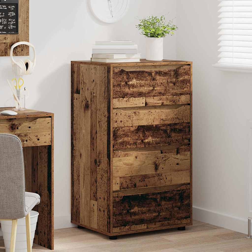 Tároló szekrények 2 pcs Öreg fa 60 x 48 x 105 cm Faanyag Tároló szekrények 2 pcs Öreg fa 60 x 48 x 105 cm Faanyag