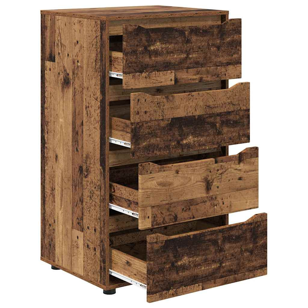 Tároló szekrények 2 pcs Öreg fa 60 x 48 x 105 cm Faanyag Tároló szekrények 2 pcs Öreg fa 60 x 48 x 105 cm Faanyag