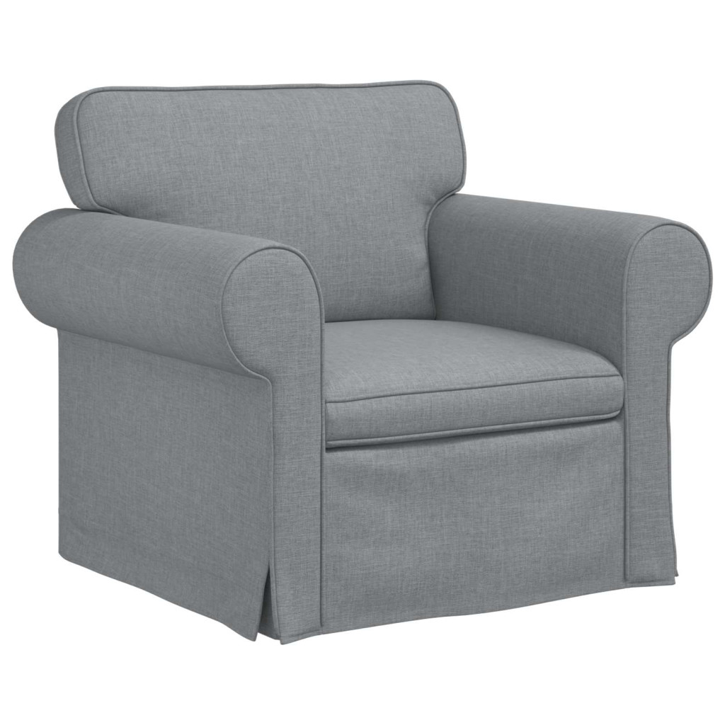 vidaXL Kanapé 2 pcs Világosszürke