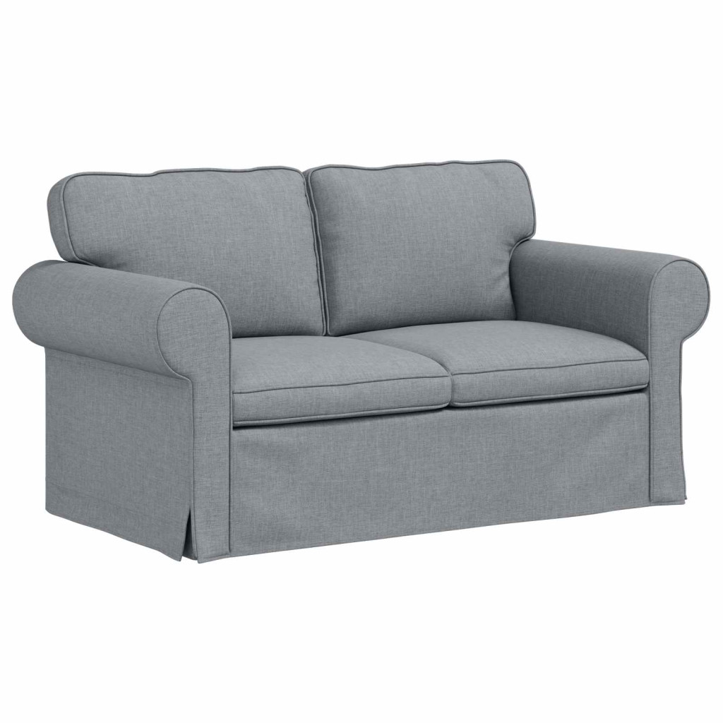 vidaXL Kanapé 2 pcs Világosszürke