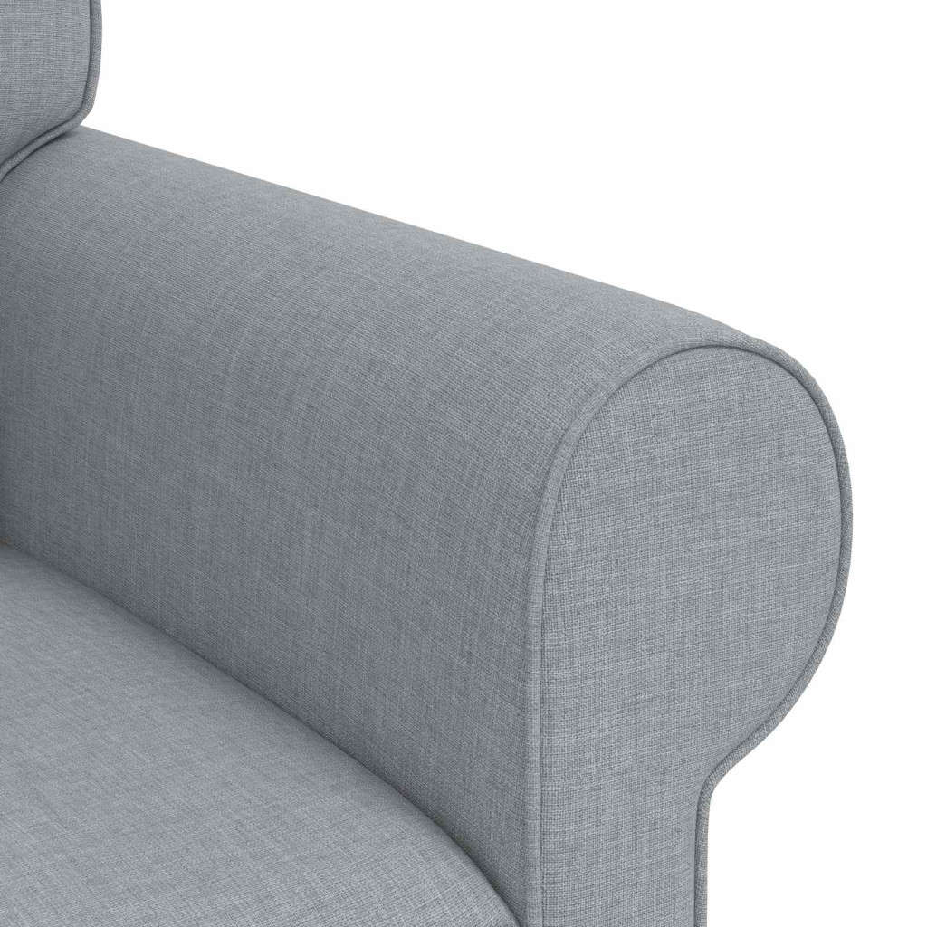 vidaXL Kanapé 2 pcs Világosszürke