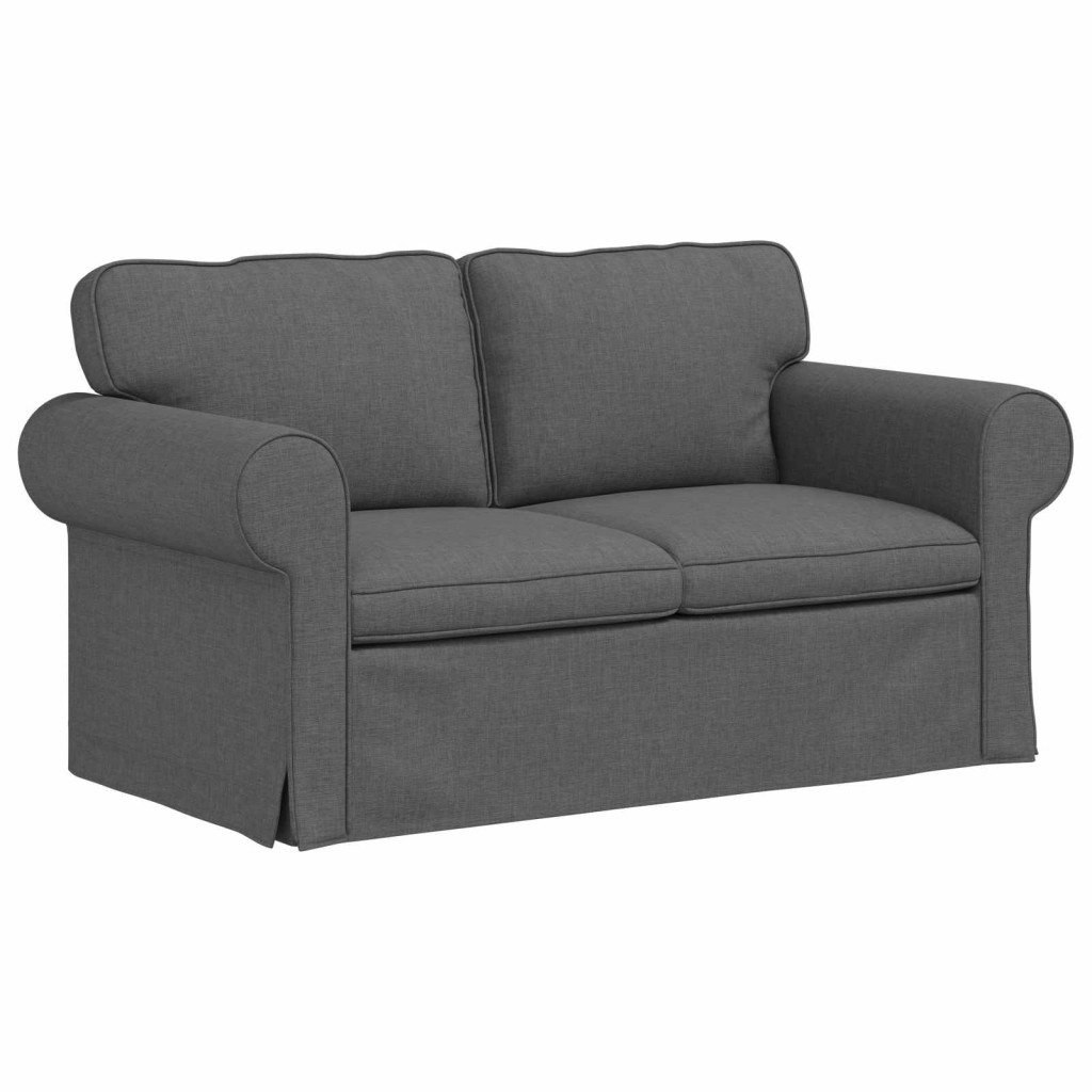 vidaXL Kanapé 2 pcs Sötétszürke