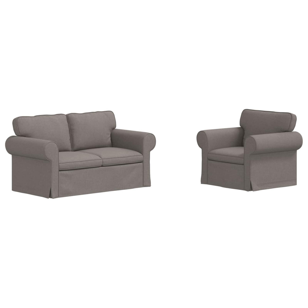 vidaXL Kanapé 2 pcs Tópszínű