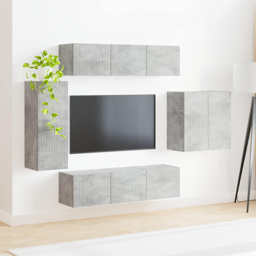 Falra szerelhető 6 pcs Beton Szürke