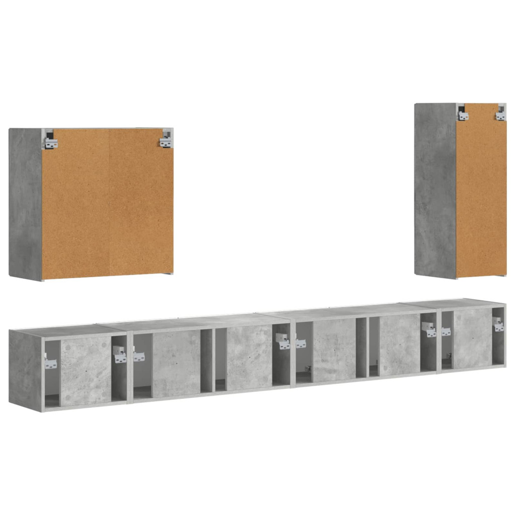 Falra szerelhető 6 pcs Beton Szürke