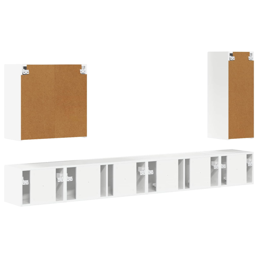 Falra szerelhető 6 pcs Magas Fényű Fehér Falra szerelhető 6 pcs Magas Fényű Fehér