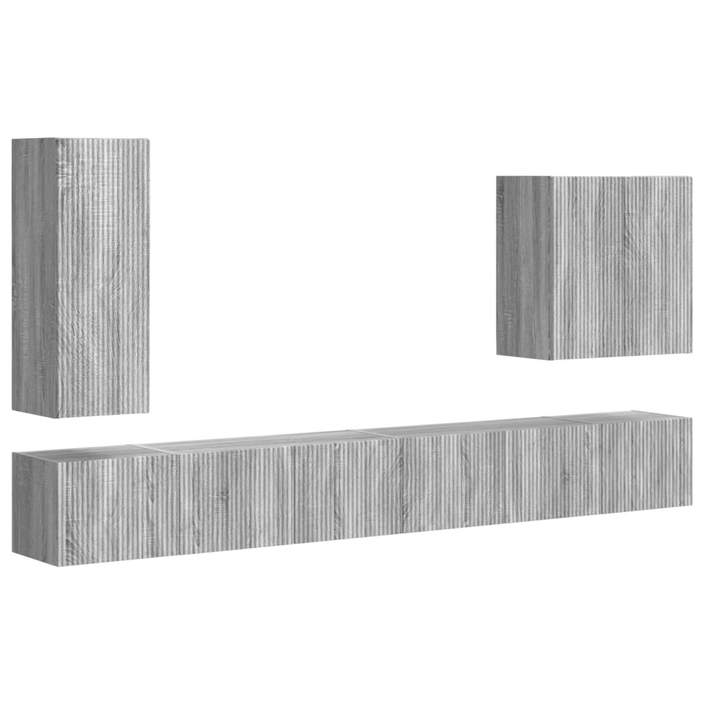 Falra szerelhető 6 pcs Szürke Sonoma