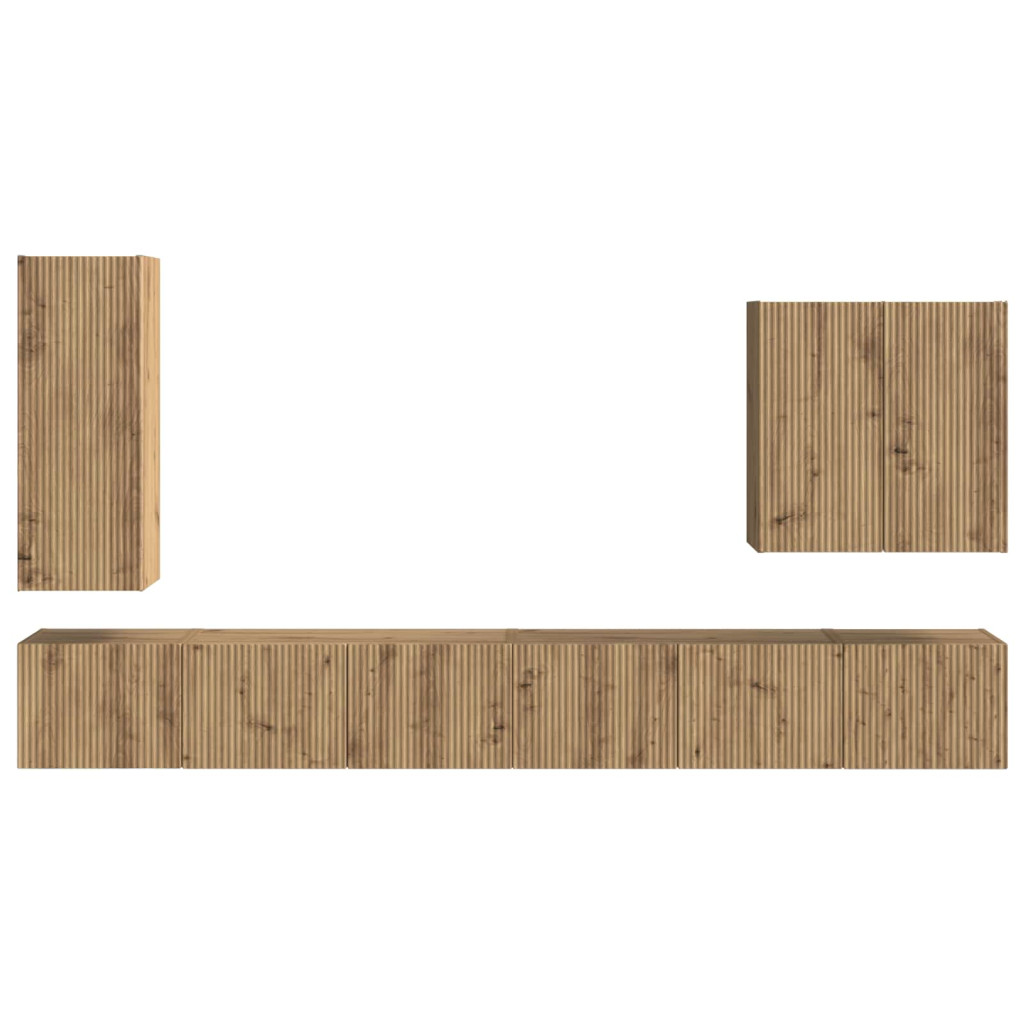 Falra szerelhető 6 pcs Artisan tölgy