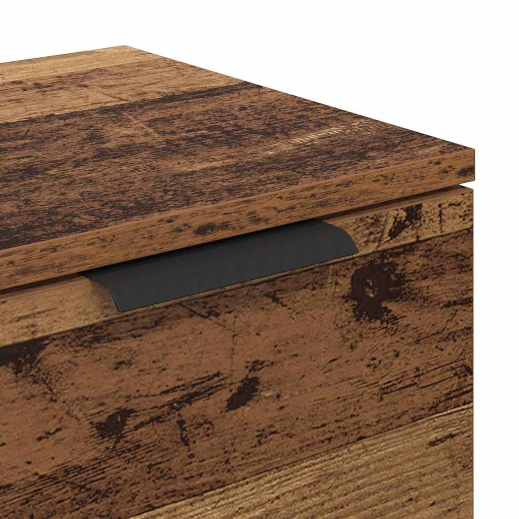 Oldalszekrények fiókkal 2 pcs Öreg fa 60 x 30 x 70 cm Faanyag