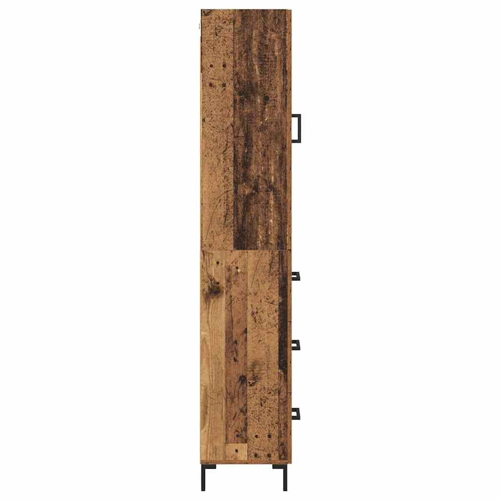 Magasfiú fiókkal Öreg fa 34,5 x 34 x 180 cm Faanyag