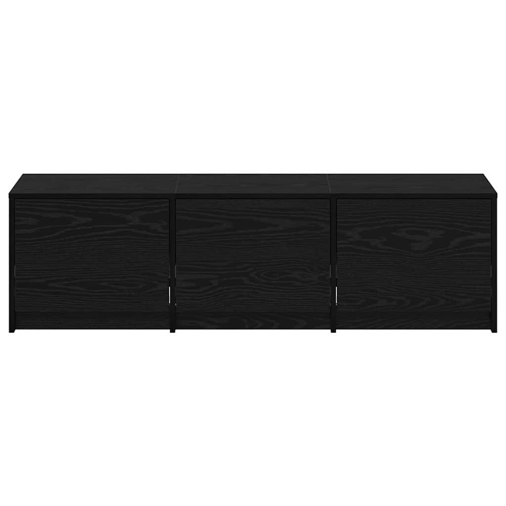TV szekrény LED világítással Fekete tölgy 140 x 34 x 40 cm