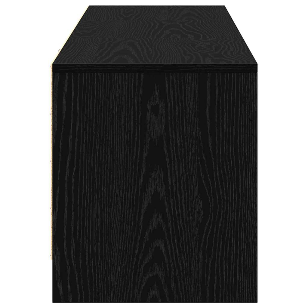 TV szekrény LED világítással Fekete tölgy 140 x 34 x 40 cm