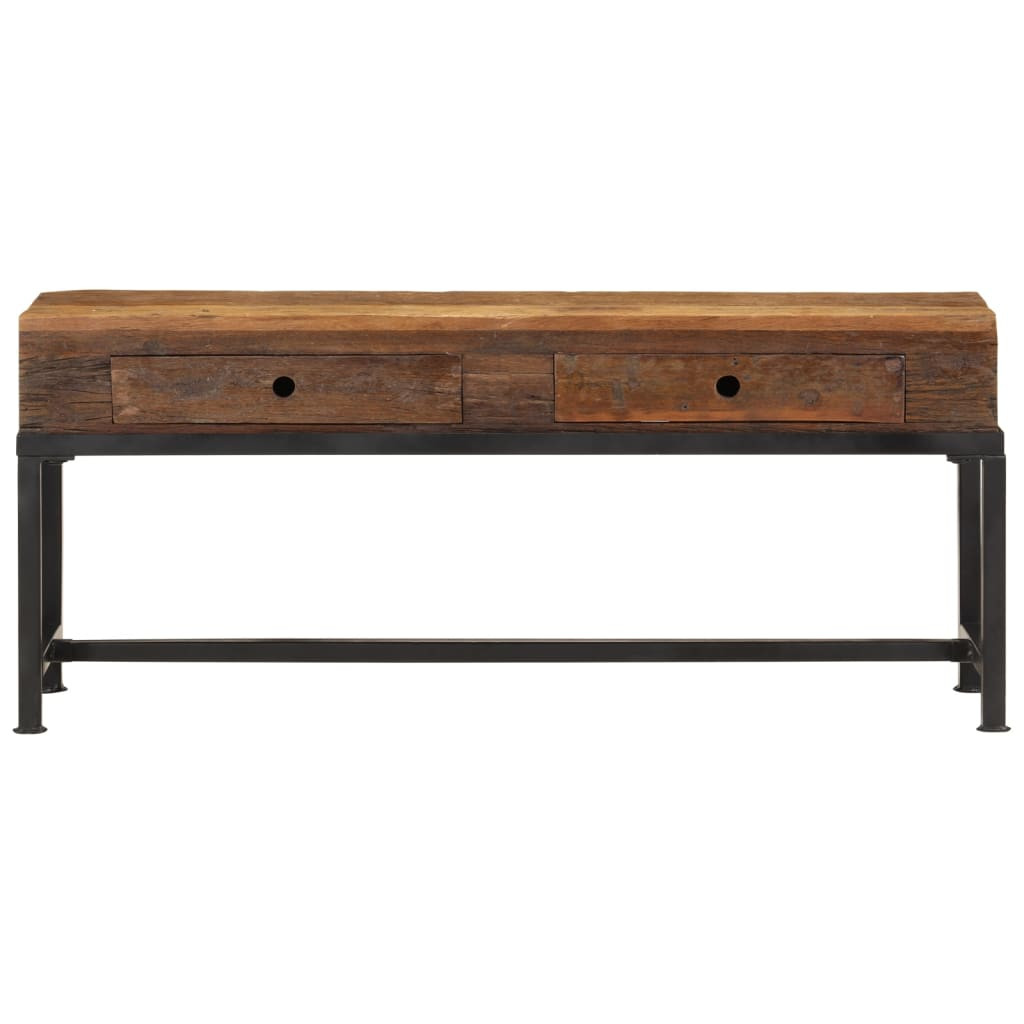 tömör újrahasznosított fa TV-szekrény 110 x 30 x 46 cm