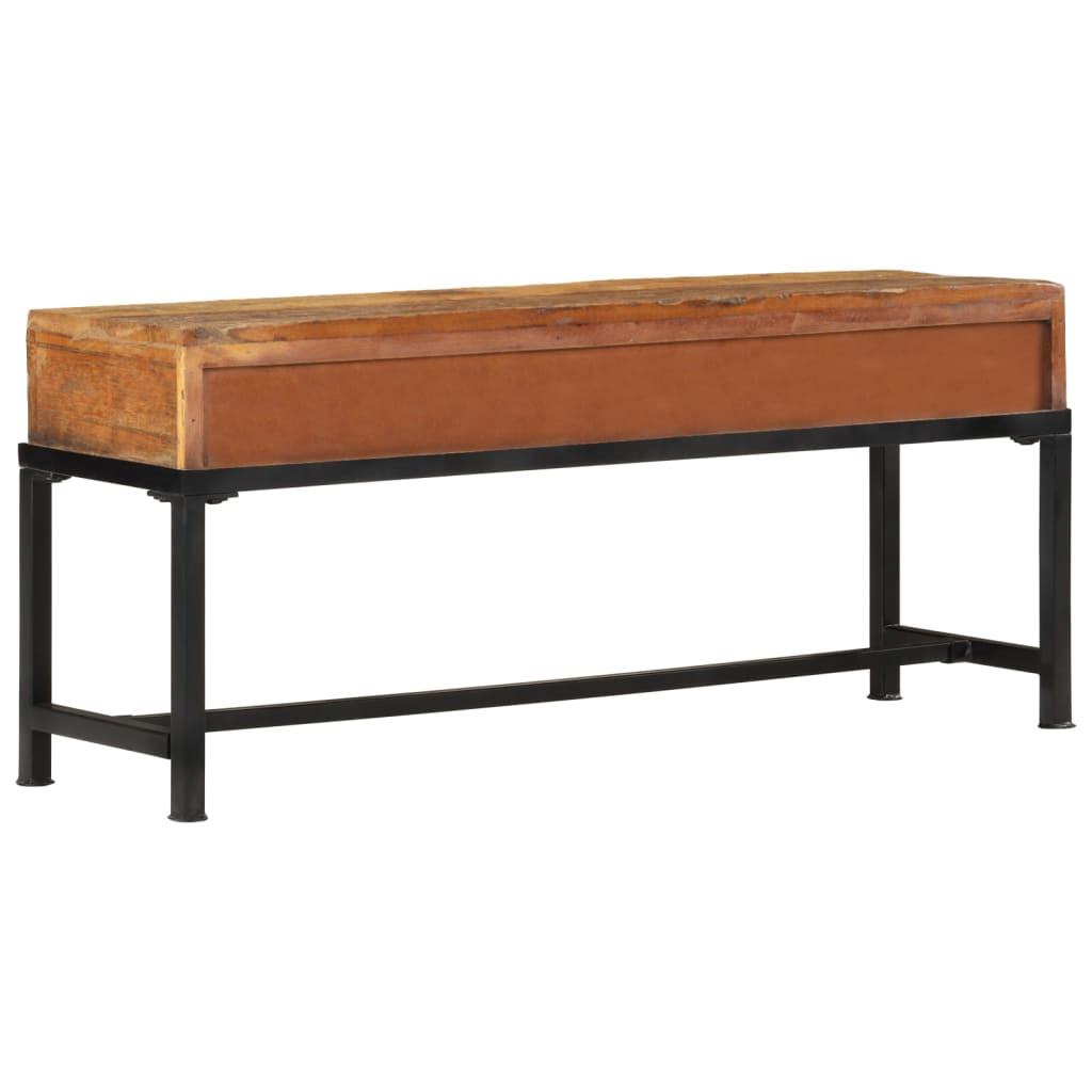 tömör újrahasznosított fa TV-szekrény 110 x 30 x 46 cm