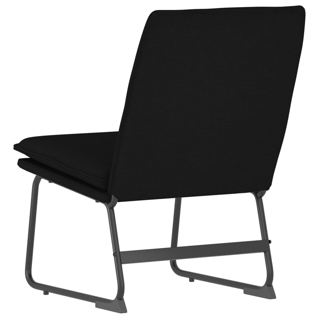 fekete szövet pihenőszék 52 x 75 x 76 cm